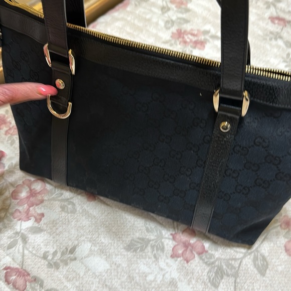 Gucci canvas gg logo handbag. Black. Nw/out tags. 5” wide x 8.5” high. - Picture 6 of 7